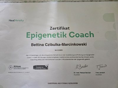 Vorschau Zertifikat: Epigenetik Coach
